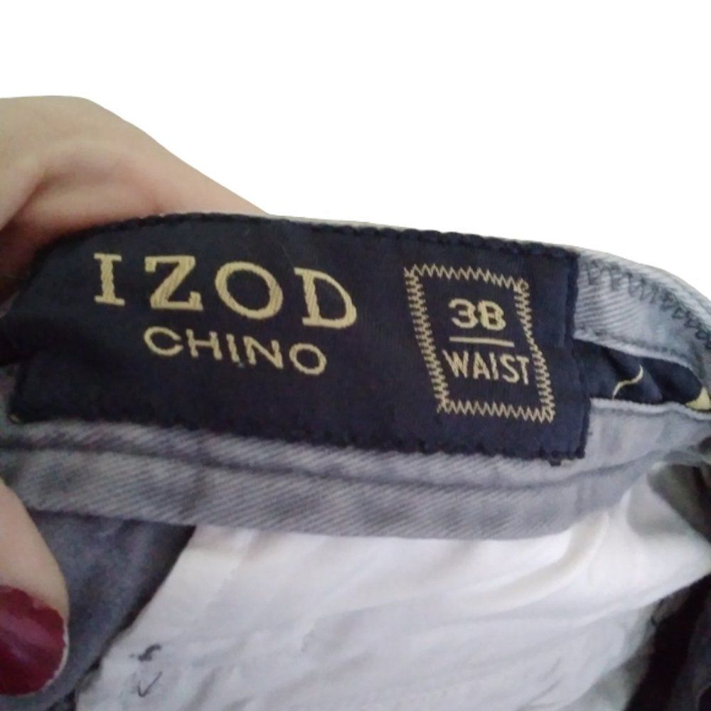IZOD men's 38 waist gray 100% cotton shorts - Picture 4 of 14
